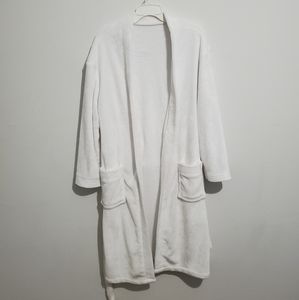 White plush robe